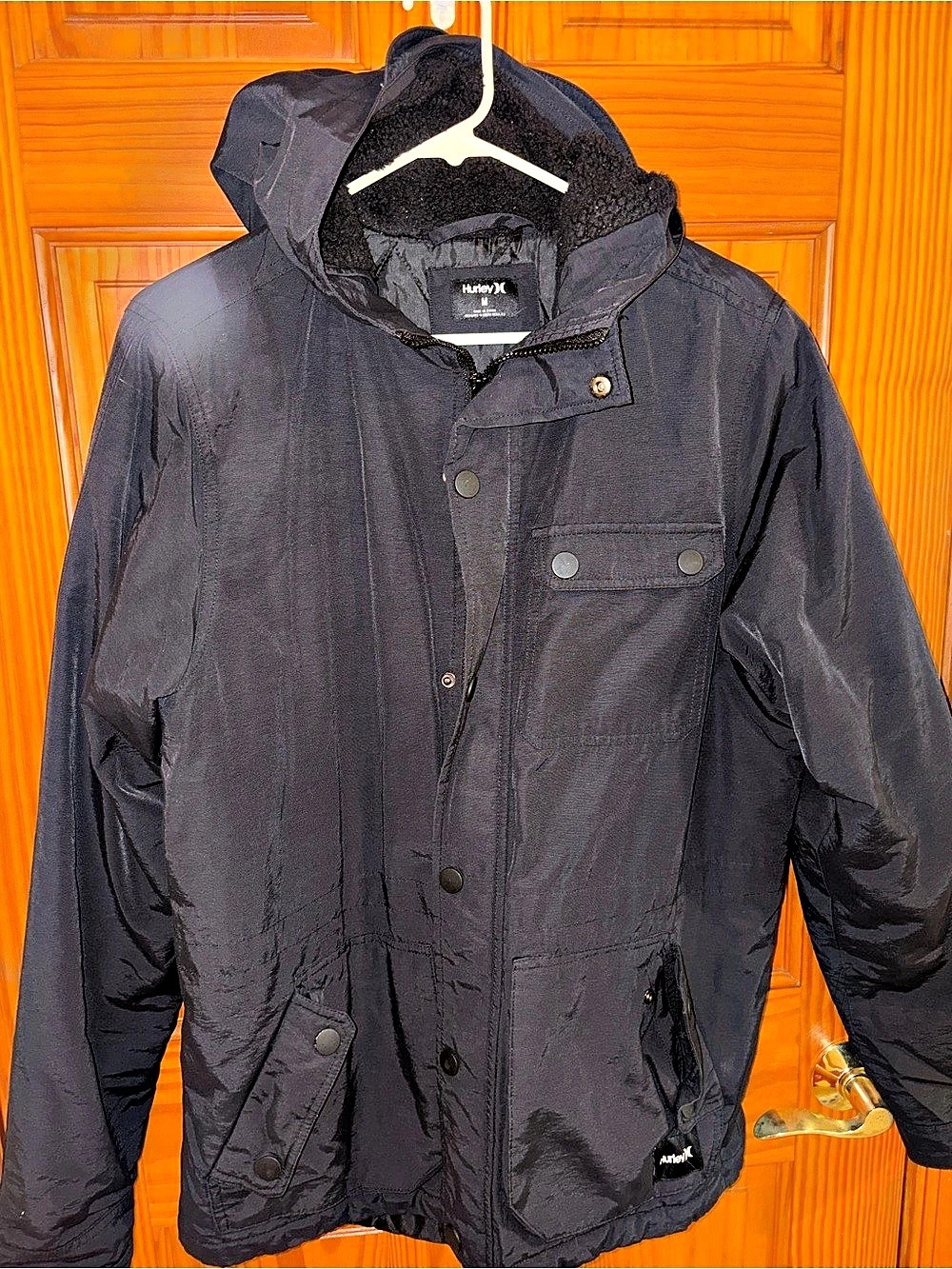 Hurley Slammer Jacket Men's Black Jacket Size Medium